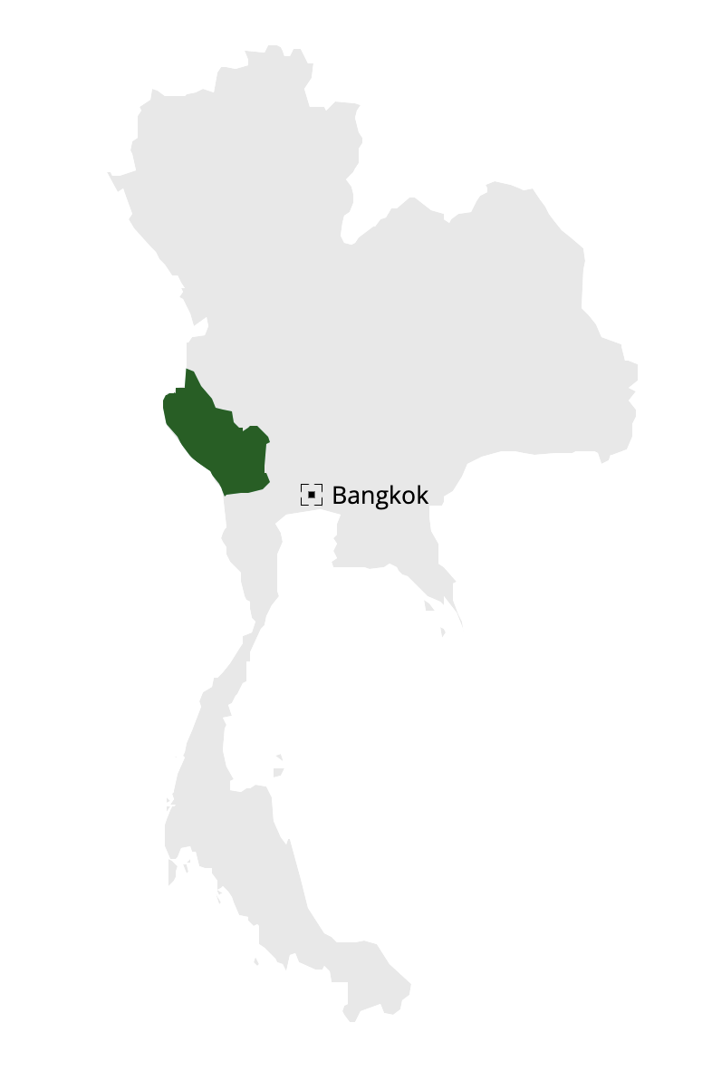 carte province de thailande
